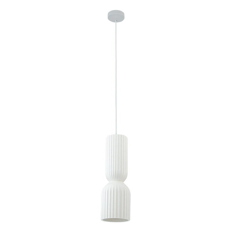 PENDANT LIGHT 1xE27 LED MAX 11W WHITE - CLAY - METAL