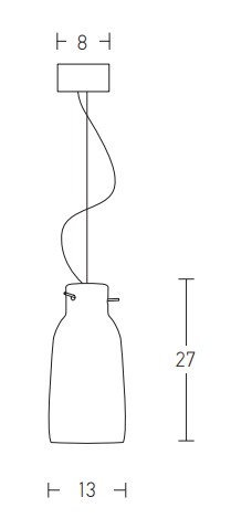 PENDANT LAMP 1XE27 WHITE