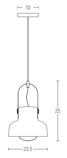 PENDANT 1L BLACK MATT