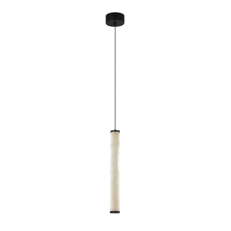 PENDANT LED LIGHT 15W 3000K TRIAC SANDY BLACK - ALABASTER