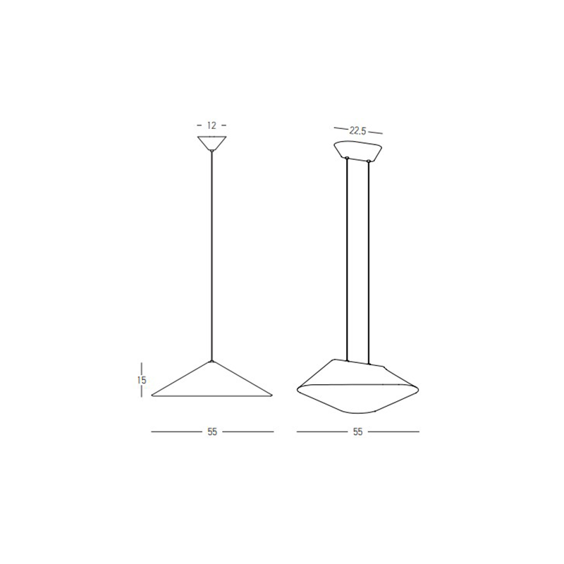 PENDANT LED LIGHT 8W SMD 3000K ACOUSTIC BROWN-GREY