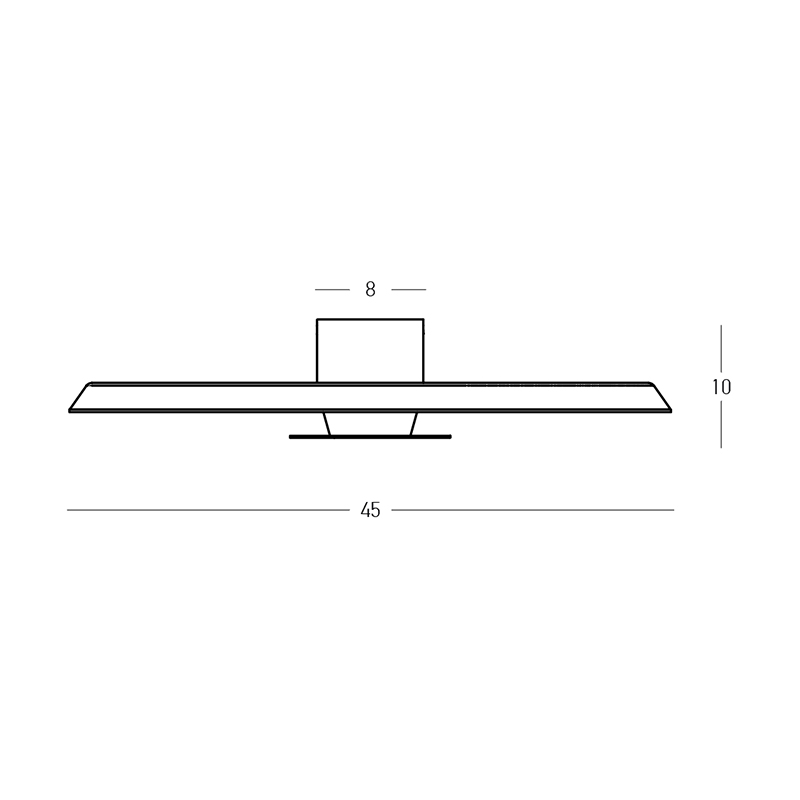 CEILING LED LIGHT 13W ACOUSTIC LIGHT GREY - BLACK