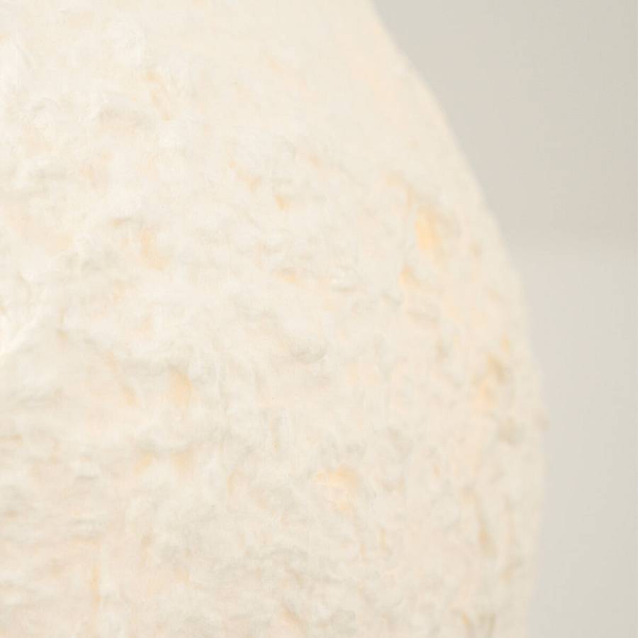 PENDANT LIGHT 1xE27 MAX 15W METAL - PAPER PULP - PLASTIC GLOBE  WHITE