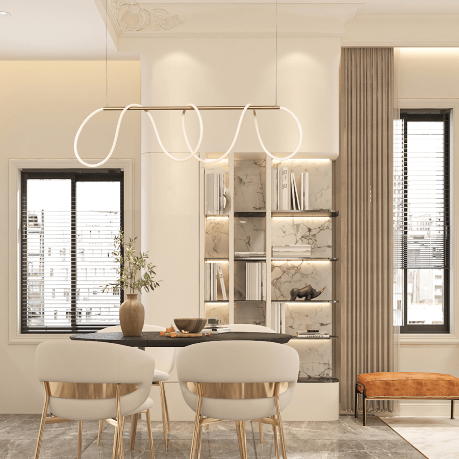 PENDANT LIGHT LED 28W GOLD MAT