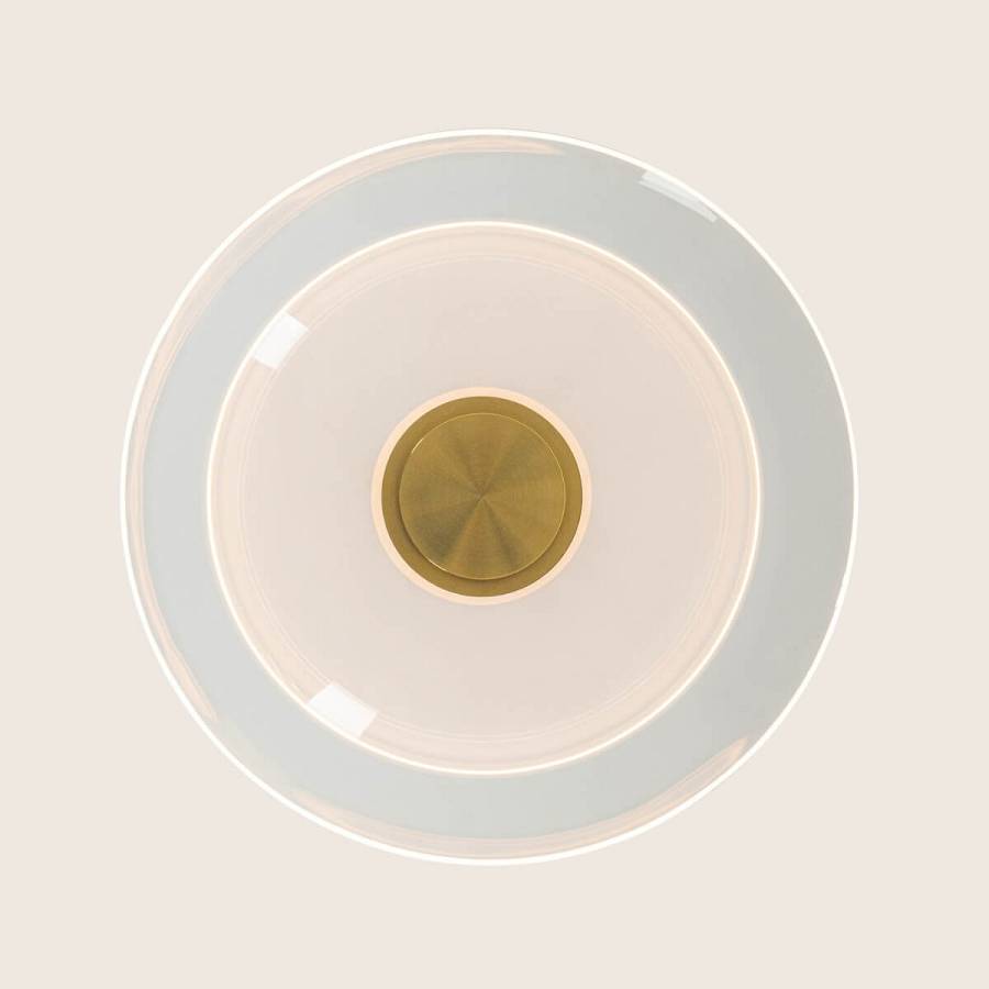PENDANT LED LIGHT 10W 3000K BRUSHED BRASS - CLEAR GLASS