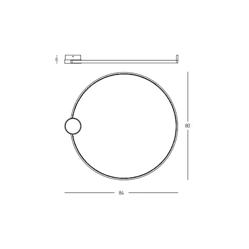 CEILING LED LIGHT 32W 3000K ALUMINIUM-SILICON,GOLD-BLACK RING
