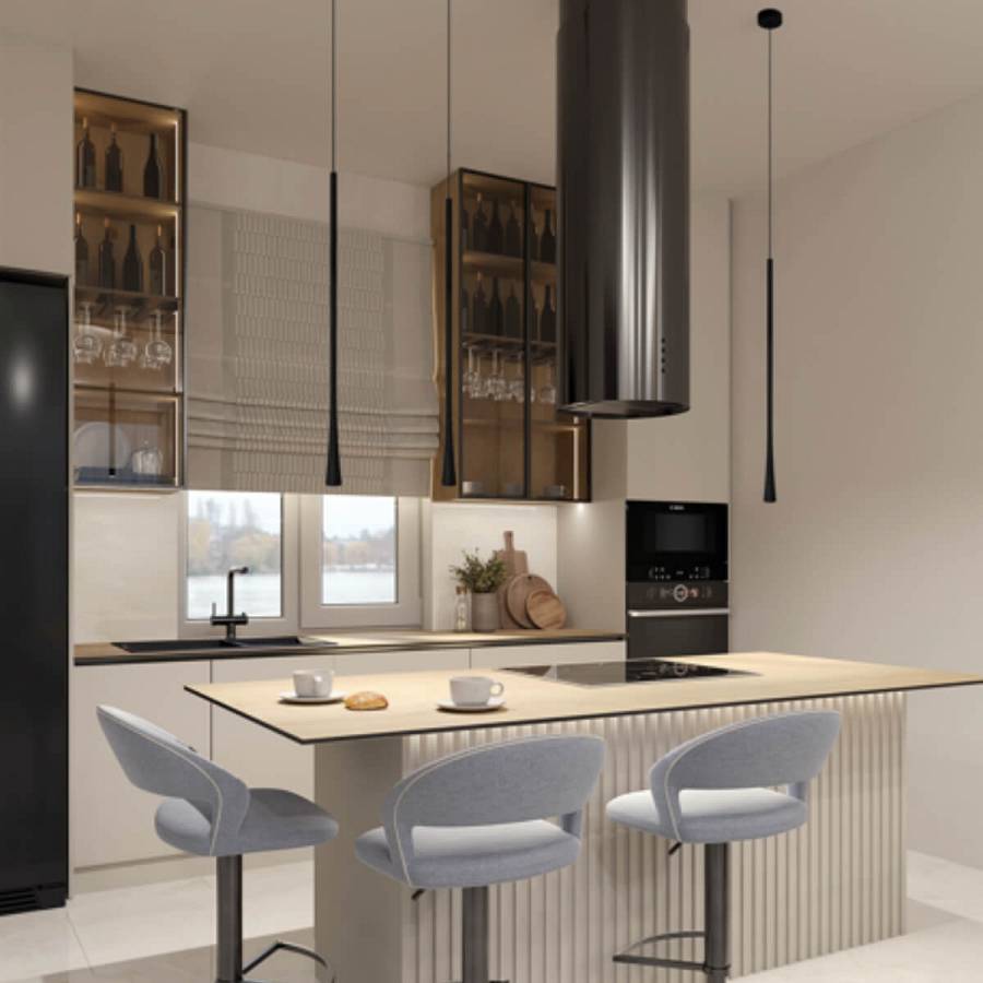 LED PENDANT LIGHT 6W ALUMINIUM  3000K BLACK