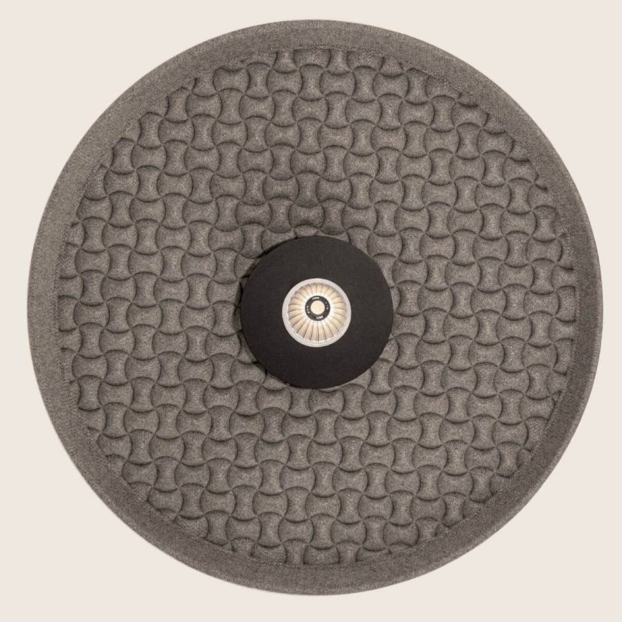 CEILING LED LIGHT 13W ACOUSTIC LIGHT GREY - BLACK