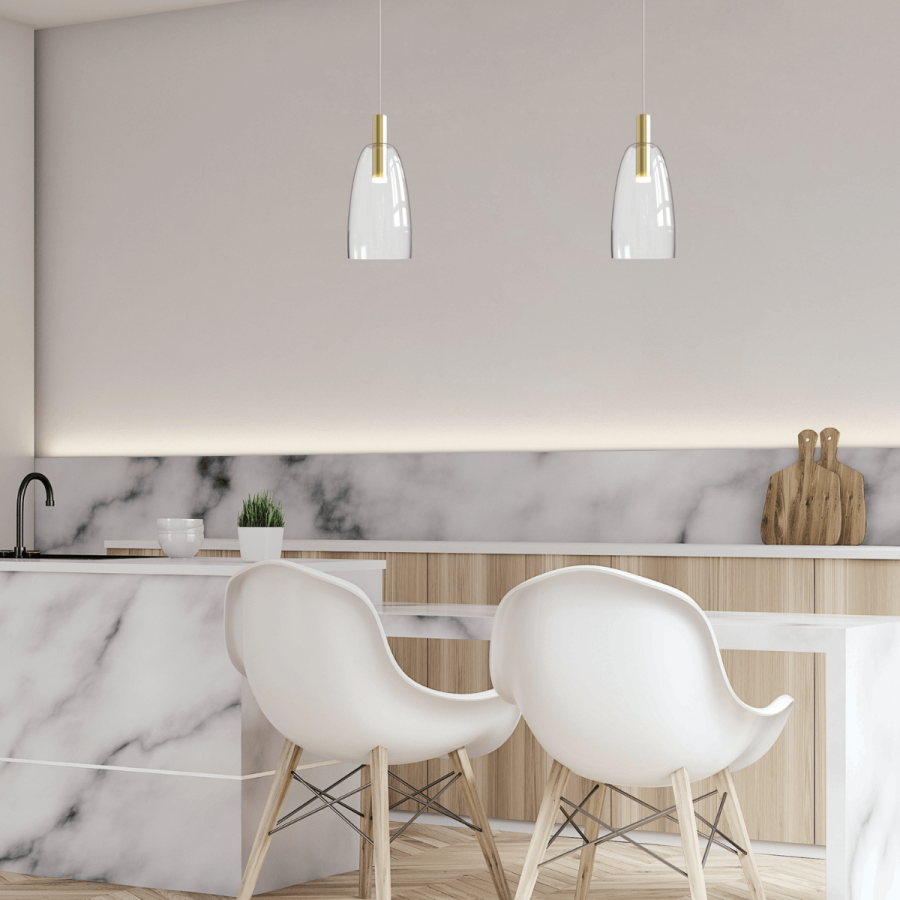 PENDANT LIGHT 7W CLEAR GLASS