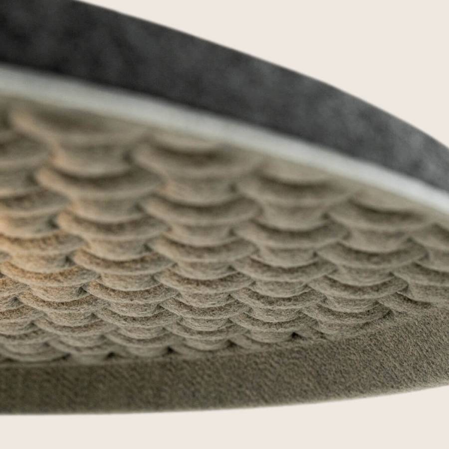 CEILING LED LIGHT 13W ACOUSTIC LIGHT GREY - BLACK