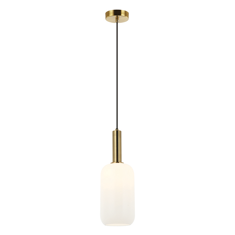 PENDANT LIGHT 1XE27 MAX 40W OPAL - GOLD MATT
