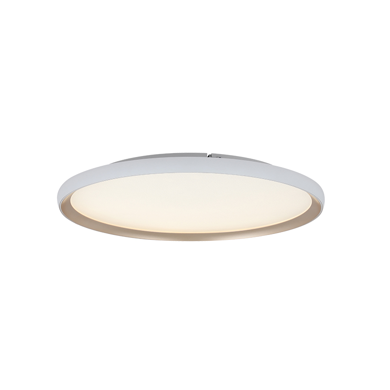 CEILING LED LIGHT 42W 2700K-3000K-4000K ALUMINIUM - MICROPRISMATIC ACRYLIC  WHITE MATT - GOLD
