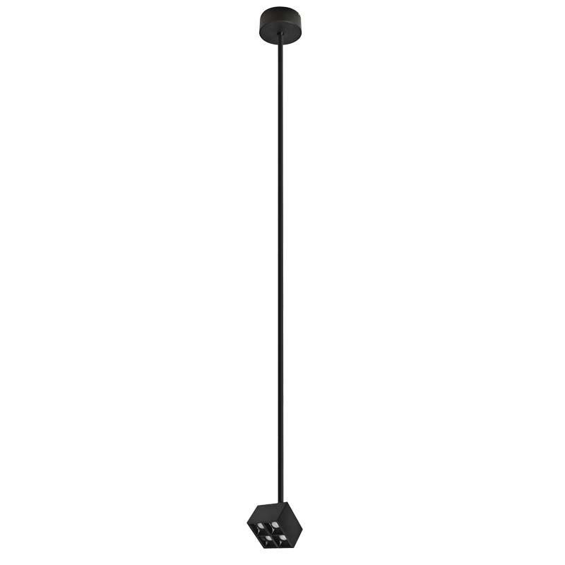 PENDANT SPOT LIGHT SQUERED LED 7W 3000K BLACK
