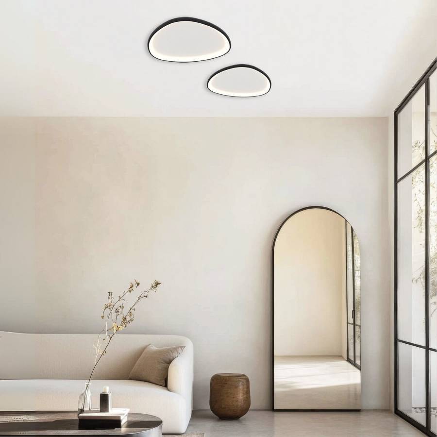 CEILING LED LIGHT 39W 3000K METAL-ACRYLIC BLACK