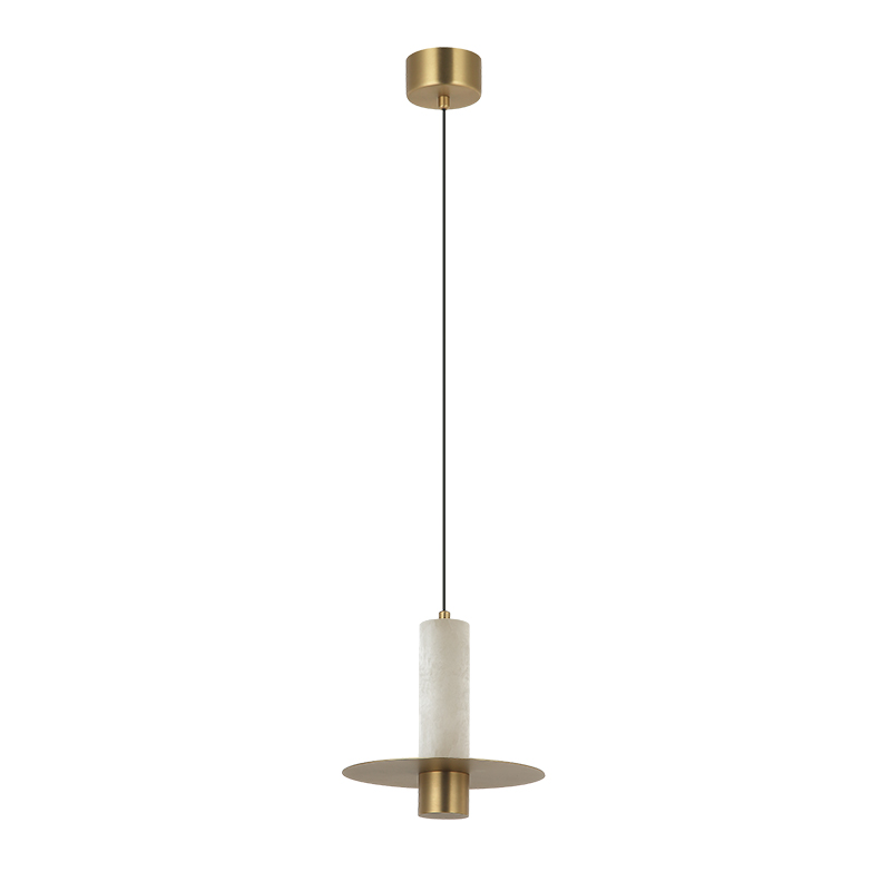 PENDANT LED LIGHT 7W 3000K TRIAC ALABASTER - BRASS