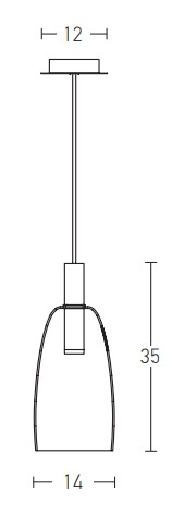 PENDANT LIGHT 7W CLEAR GLASS