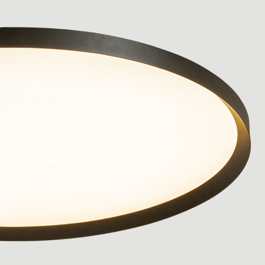 CEILING LED LIGHT 84W 2700K-3200K-4000K DALI SANDY BLACK - METAL - ALUMINIUM - MICROPRISMATIC DIFFUSER