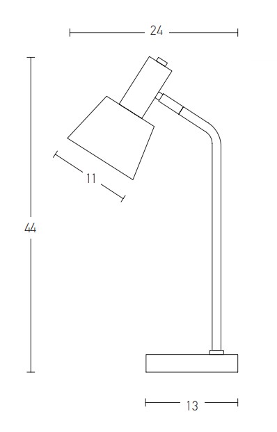TABLE LAMP E14 MAX 25W IRON  WHITE -GOLD   ON/OFF SWITCH