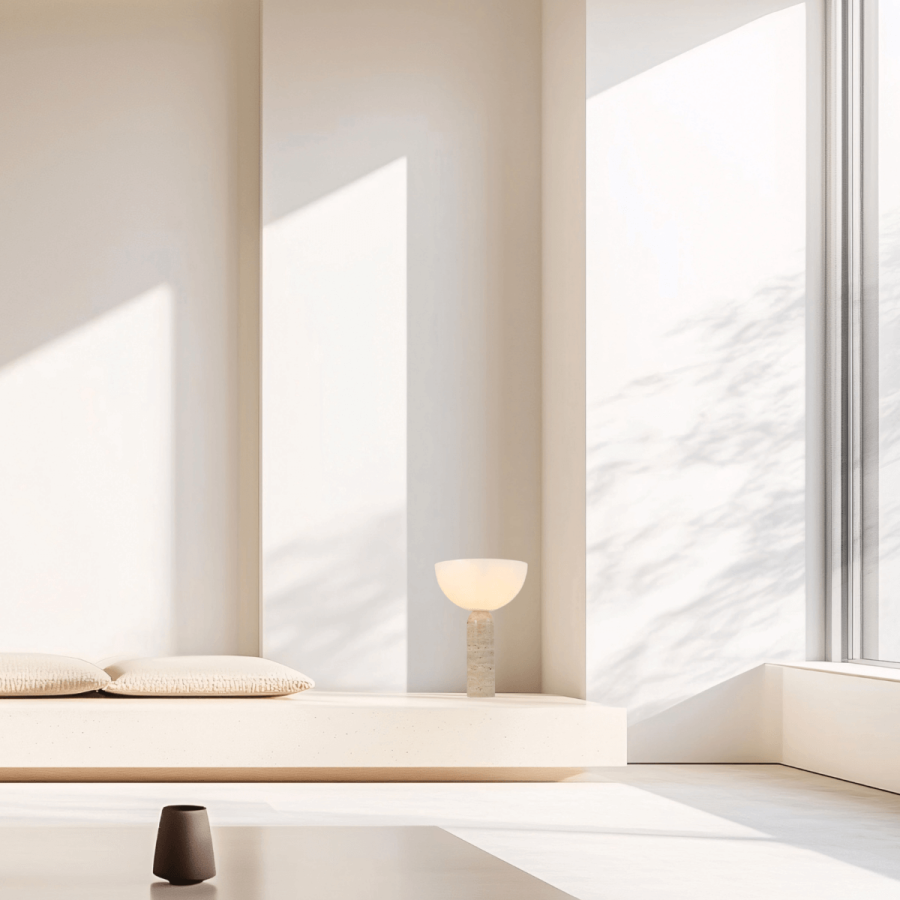 TABLE LIGHT 1xE27 MAX 40W NATURAL STONE - OPAL ACRYLIC