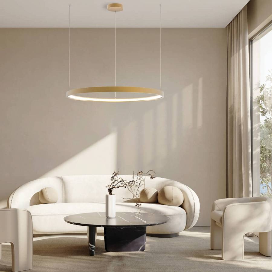 PENDANT LED LIGHT 45W 3000K ALUMINIUM GOLD
