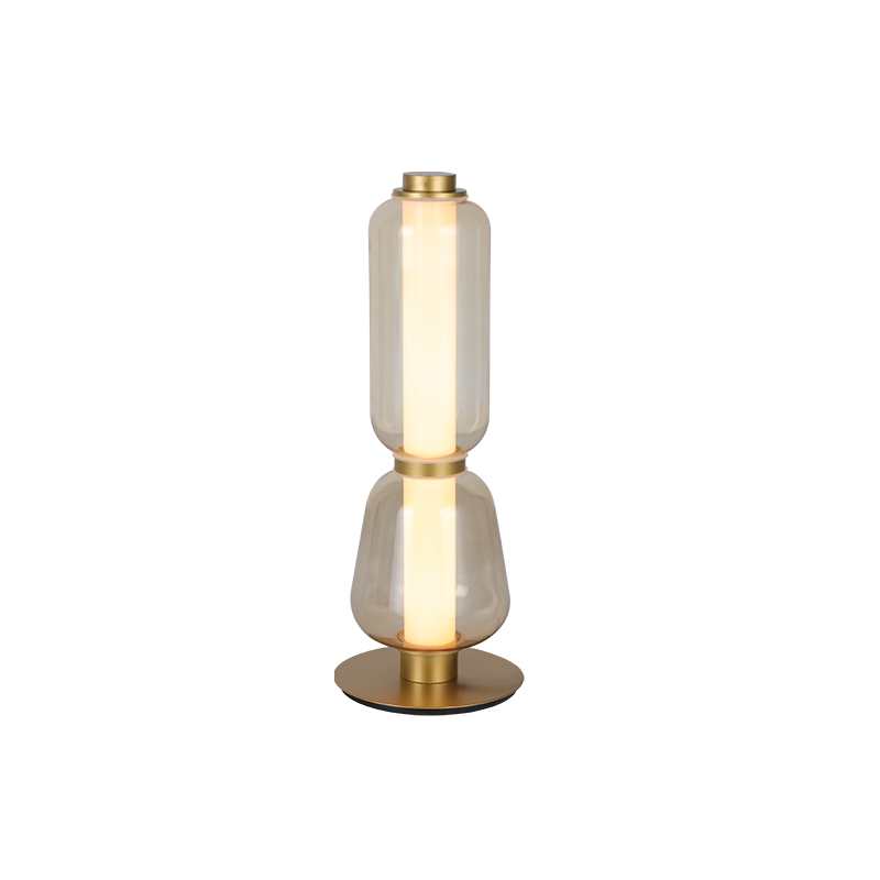 TABLE LED LIGHT 7W 3000K METAL-GLASS,GOLD-CHAMPANGE