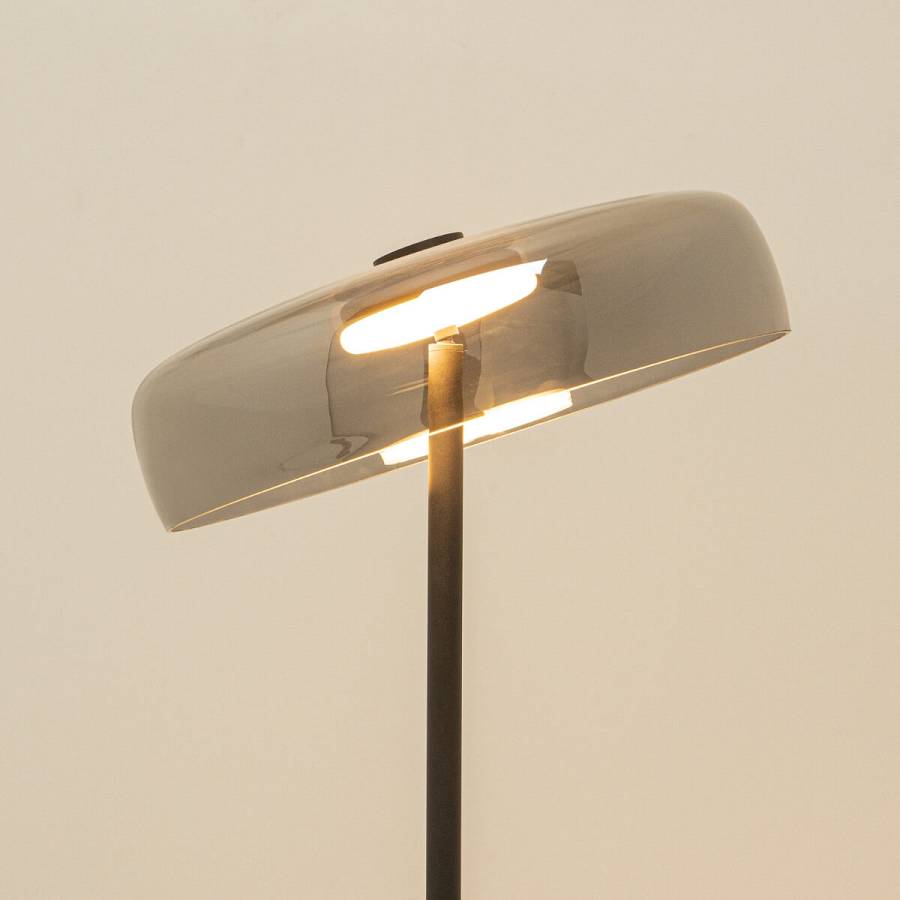 FLOOR LED LIGHT 15W 3000K METAL-GLASS BLACK