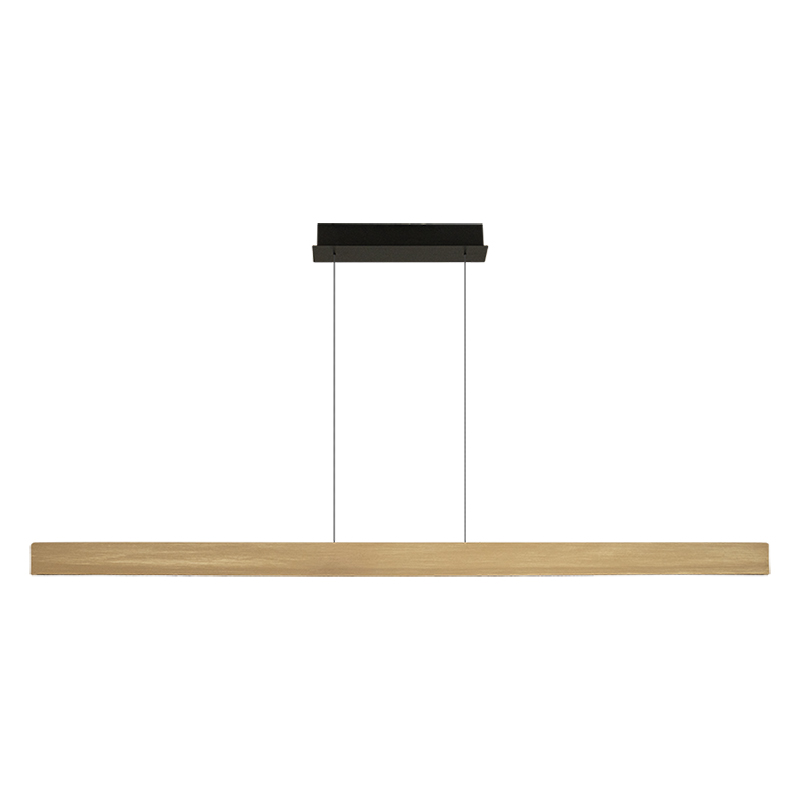 PENDANT LED LINE LIGHT 46W 3000K TRIAC BRUSHED GOLD -ALUMINIUM - BLACK METAL