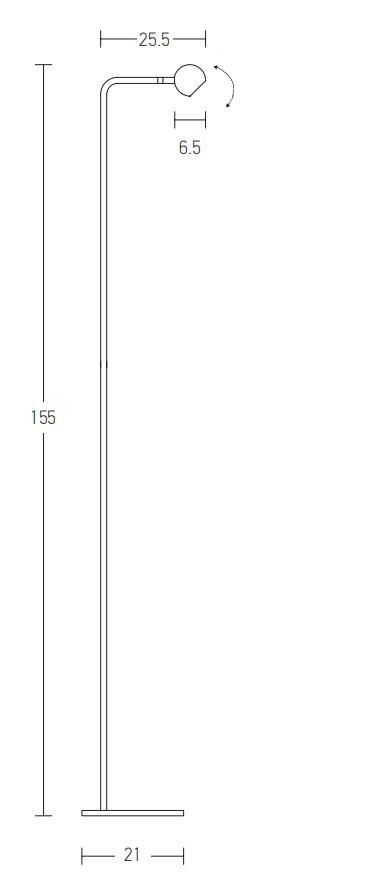 FLOOR LAMP 5W  3000K ALUMINIUM &METAL  SANDY BLACK