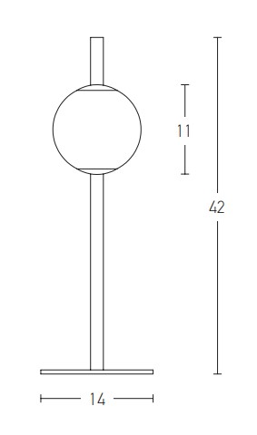 LED TABLE LIGHT 6W 3000K GLASS &METAL   WHITE-BLACK