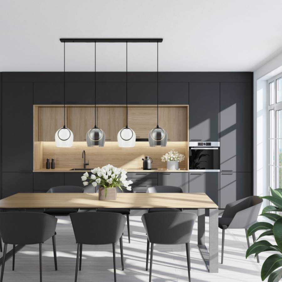 LINE LED LIGHT 24W 3000K METAL-GLASS