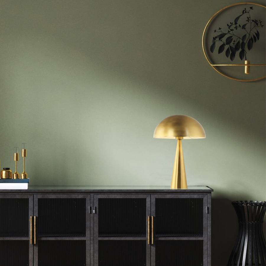 TABLE LAMP E27 MAX 25W IRON MATERIAL GOLD MATT ON/OFF SWITCH