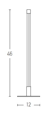 TABLE  LAMP LED  8W 3000K ALUMINIU BLACK