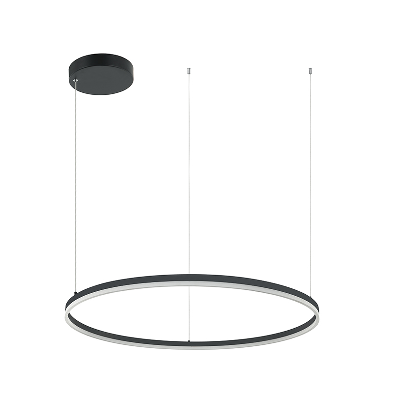 84W LED PENDANT LIGHT  83W 3000K   ALUMINIUM & ACRYLIC BLACK