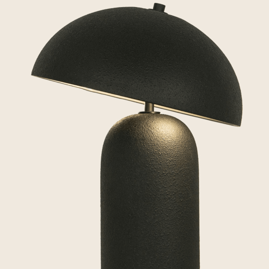 TABLE LIGHT 2XE27 MAX 40W CERAMIC BLACK