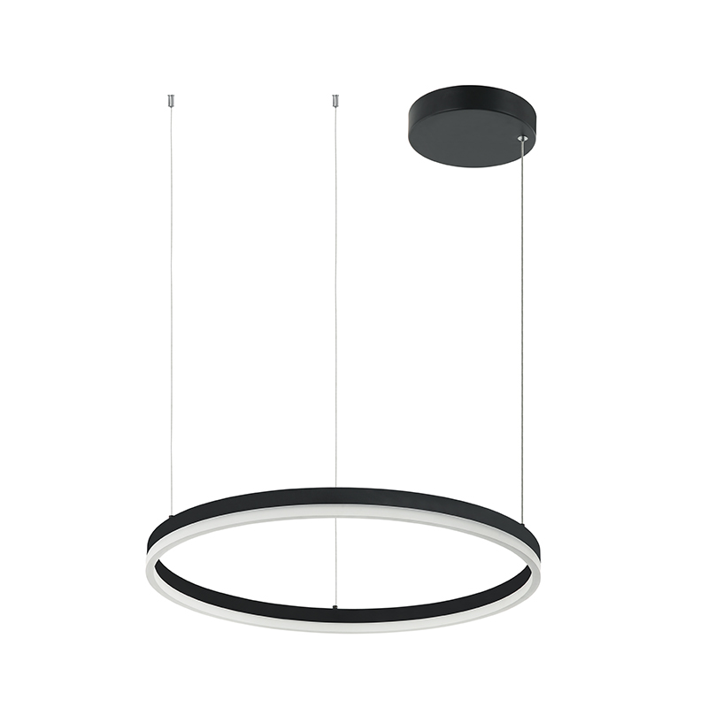 LED PENDANT LIGHT  43W 3000K  ALUMINIUM  & ACRYLIC BLACK