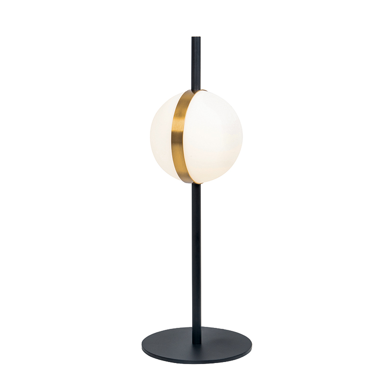 TABLE LIGHT 8W ALUMINIUM-METAL-ACRYLIC BLACK&GOLD