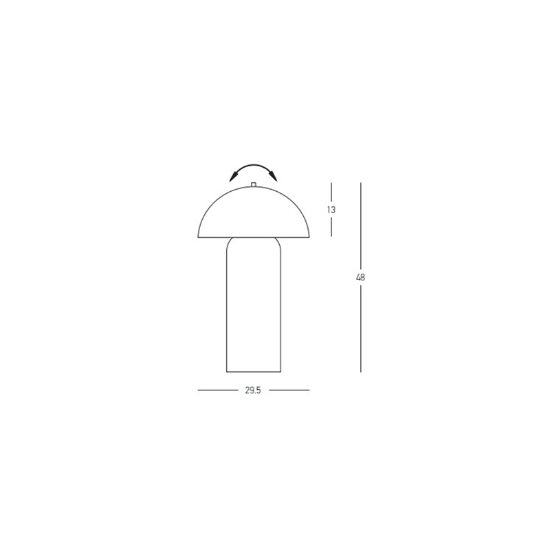 TABLE LIGHT 2XE27 MAX 40W CERAMIC BLACK