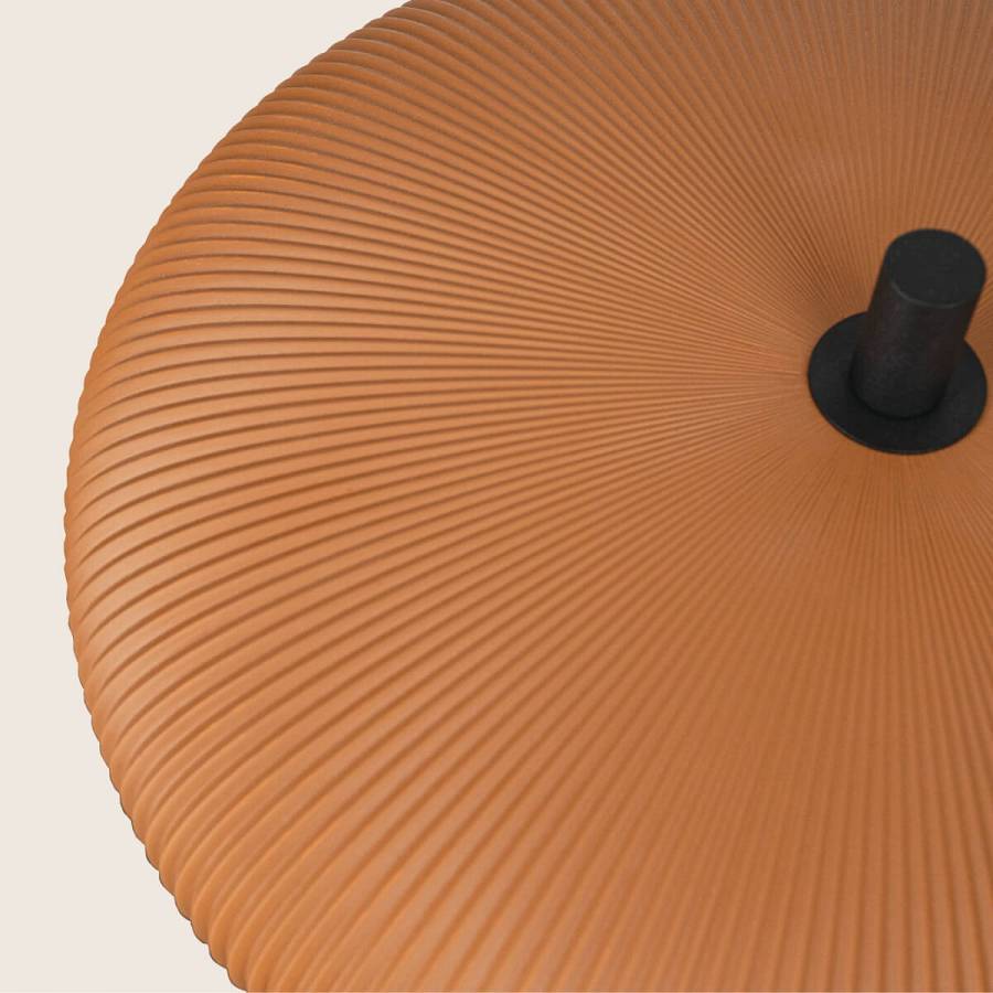 TABLE LIGHT 2xG9 LED MAX 9W TERRACOTTA - SANDY BLACK CLAY - METAL