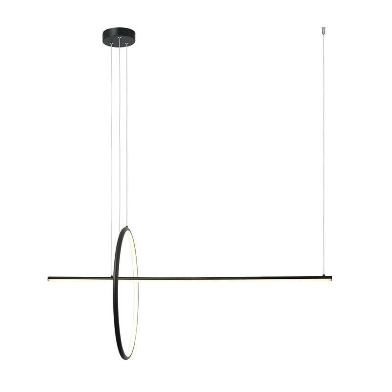 LED PENDANT LIGHT 41W  3000K  ALUMINΙUM  DIMMING  BLACK