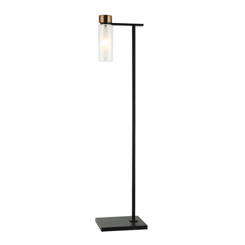 FLOOR LAMP  E14  SANDY BLACK-ANTIQUE BRASS