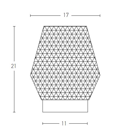 TABLE LAMP E27 MAX 25W GLASS  COGNAC&BRASS ON/OFF SWITCH