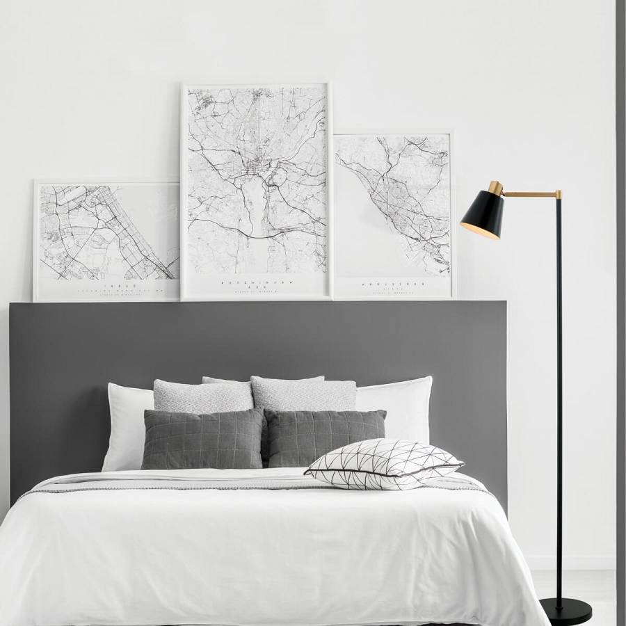 FLOOR LAMP E27 MAX 25W IRON BLACK -GOLD CLASS  ON/OFF SWITCH