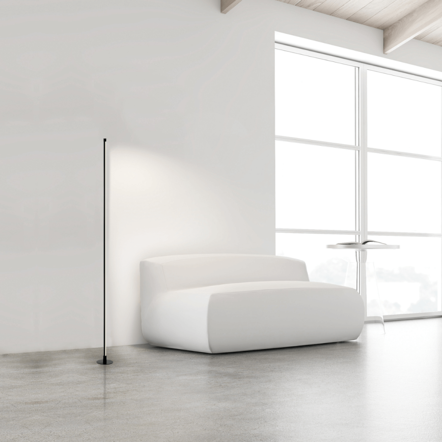 LED FLOOR 20W 3000K  ALUMINIUM  BLACK