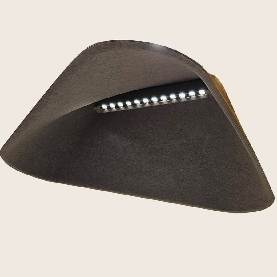 PENDANT LED LIGHT 8W SMD 3000K ACOUSTIC BROWN-GREY