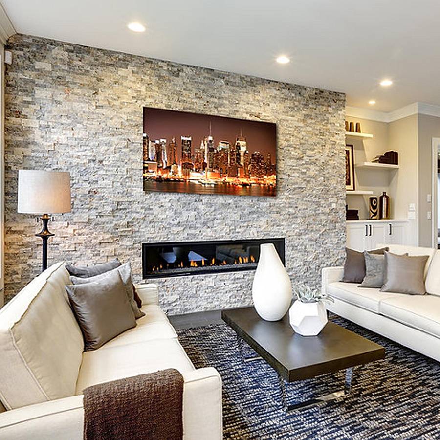 M233 - Πίνακας Νέας Υόρκης σε ζεστά χρώματα