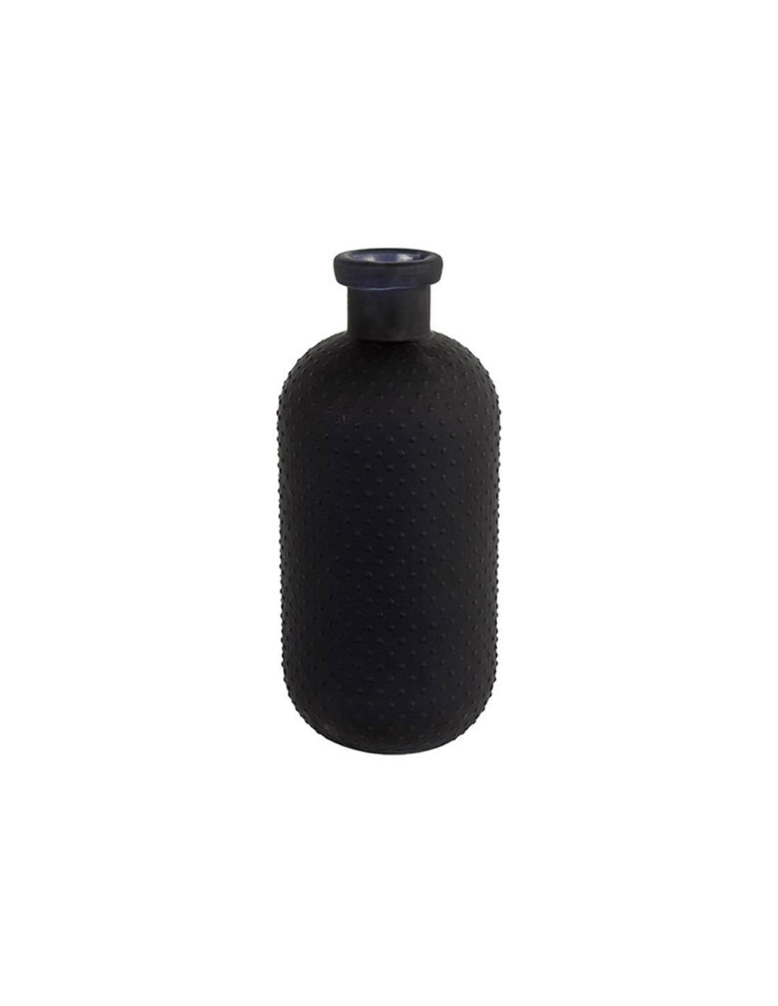 Βάζο μπουκάλι γυαλ.μαύρο 15Χ35