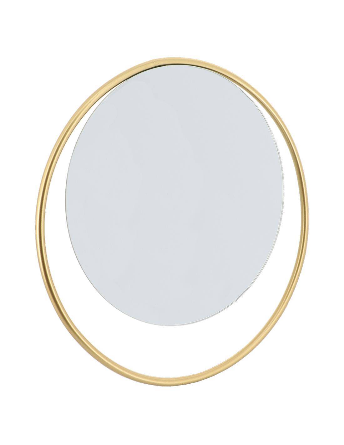 Καθρέπτης μεταλ.χρυσό πλαίσιο Φ38