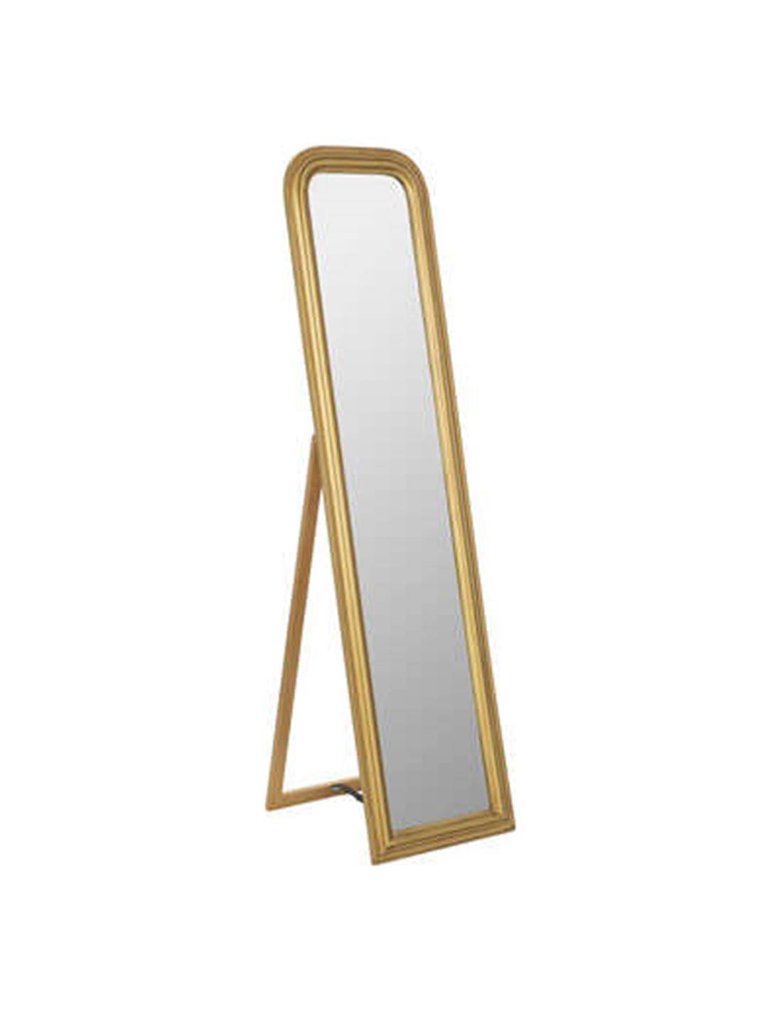 Καθρέπτης δαπέδου ξυλινος χρυσός 40Χ160