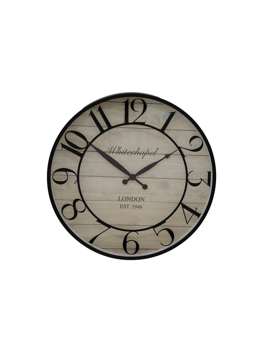 Ρολόι τοίχου μέταλλο-ξύλο Φ40,5cm