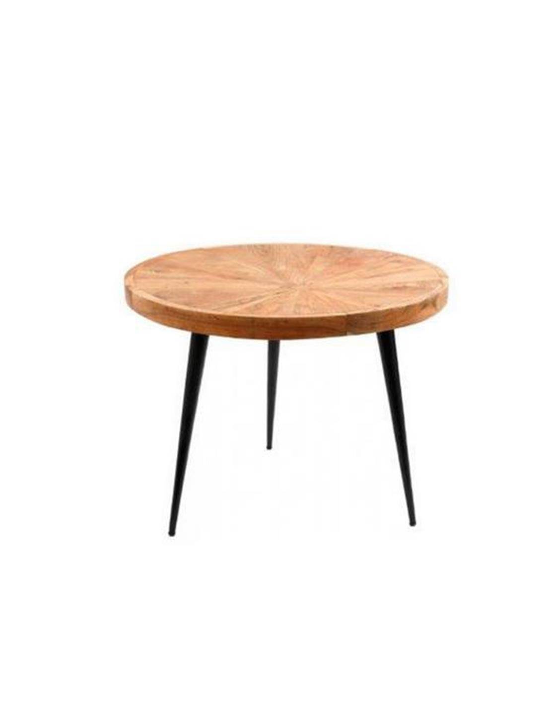 Τραπέζι ξύλινο ακακίας με μεταλ.πόδια 47X60